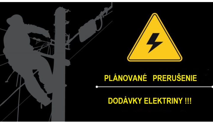 prerušenie distribúcie elektriny 25.3.2025